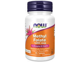 Метил Фолат (B9) Now Foods Methyl Folate, 90 табл.