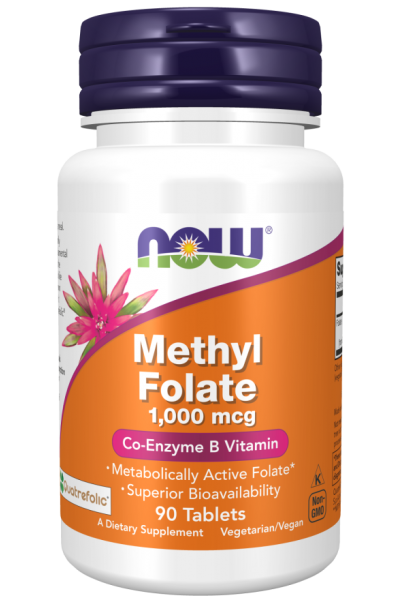 Метил Фолат (B9) Now Foods Methyl Folate, 90 табл.