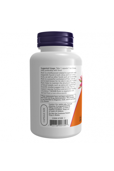 Рутин Now Foods Rutin, 450 мг, 100 капс.