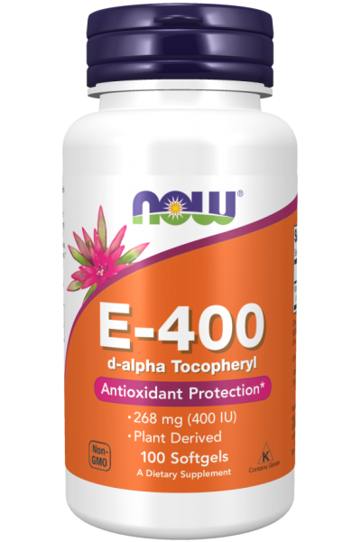 Витамин Е-400 Now Foods Vitamin E-400 D-alpha Tocopherol, 100 капс.