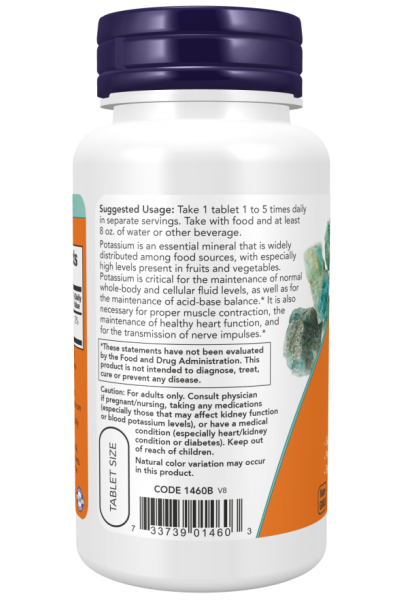 Калий Глюконат Now Foods Potassium Gluconate, 99 мг/таб, 250 табл.