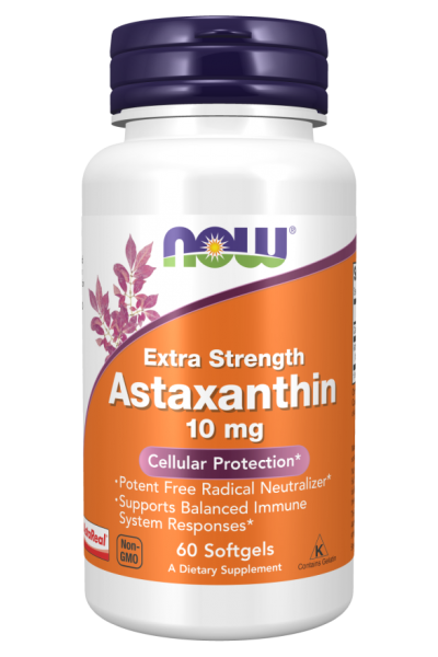 Астаксантин Now Foods Astaxanthin, 10 мг, 60 капс.