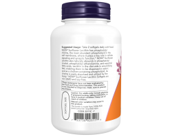 Лецитин Подсолнечный Now Foods Sunflower Lecithin, 1200 мг, 100 капс.-foto3