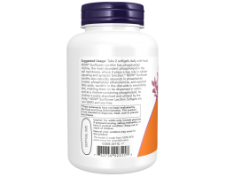 Лецитин Подсолнечный Now Foods Sunflower Lecithin, 1200 мг, 100 капс.-foto3