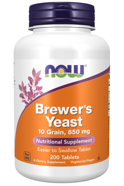 Пивные дрожжи Now Foods Brewer's yeast, 200 табл.