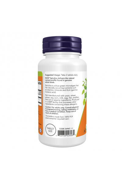 Спирулина Now Foods Org Spirulina, 200 табл.