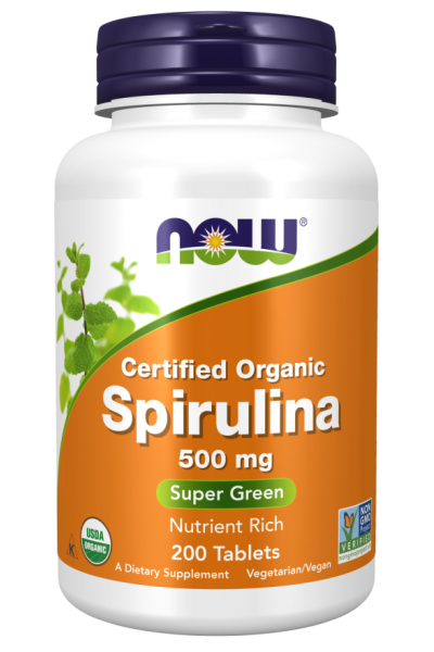Спирулина Now Foods Org Spirulina, 200 табл.