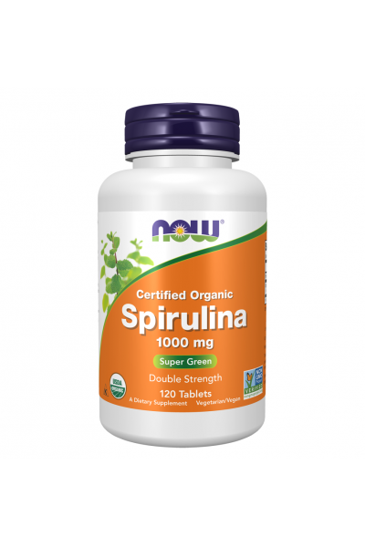 Спирулина Now Foods Spirulina Double Strength, 120 табл.