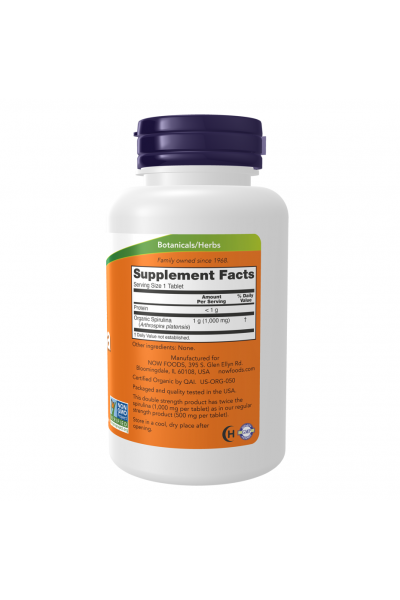 Спирулина Now Foods Spirulina Double Strength, 120 табл.