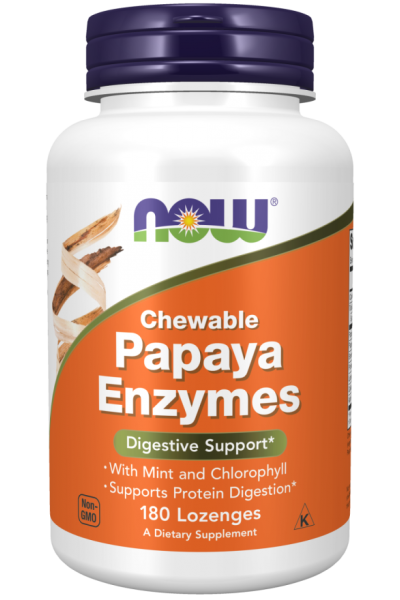 Папаин Now Foods Papaya Enzyme Chewable, 180 табл.