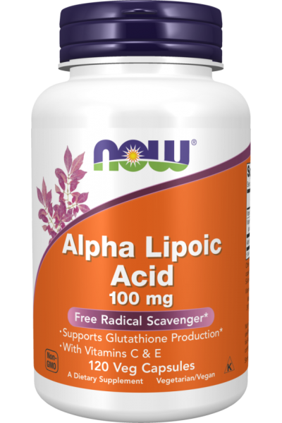 Альфа-липоевая кислота Now Foods Alpha Lipoic Acid, 100 мг, 120 капс. 