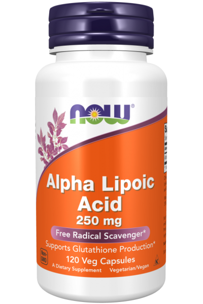 Альфа-липоевая кислота Now Foods Alpha Lipoic Acid, 250 мг, 120 капс.