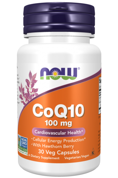 Коэнзим Q10 Now Foods CoQ10, 100 мг, 30 капс.