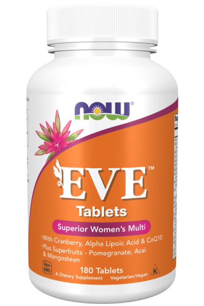 Женский витаминный комплекс Ева Now Foods EVE, 180 таб.