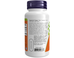 Куркумин Now Foods Turmeric Curcumin, 60 капс.-foto3