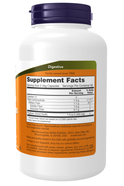 Псиллиум Now Foods Psyllium Husk, 200 капс. Псиллиум Now Foods Psyllium Husk, 200 капс.