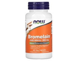 Now Foods Bromelain (Бромелаин), 500 мг/капс, 60 капсул