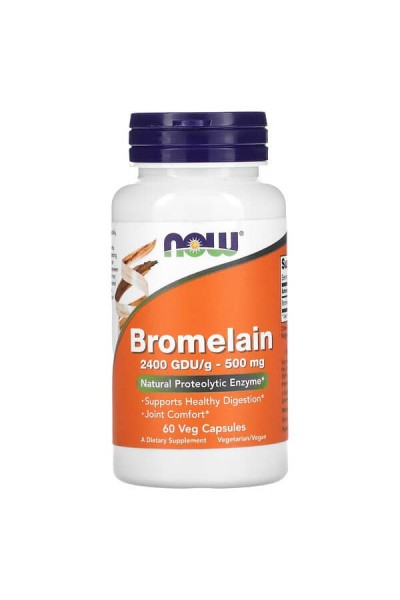Now Foods Bromelain (Бромелаин), 500 мг/капс, 60 капсул