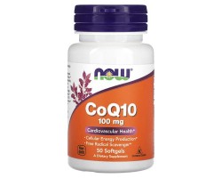 Now Foods CoQ10 100 мг/капс, 50 капсул