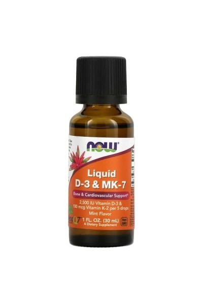 Now Foods Liquid (жидкий), D-3 & MK.-7 30 мл