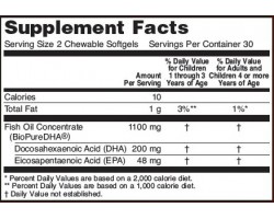 Докозагексаеновая кислота Now Foods DHA Kids Chewables, 60 капс.-foto2