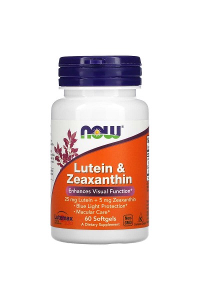 Now Foods Lutein Zexanthin (лютеин и зеаксантин), 60 капсул