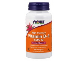 Витамин D3 1000 Softgels от NOW