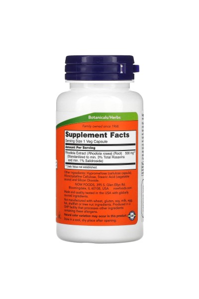 Now Foods Rhodiola (родиола розовая) 500 мг/капс, 60 капсул Now Foods Rhodiola (родиола розовая) 500 мг/капс, 60 капсул