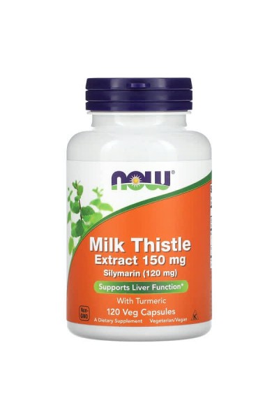 Now Foods Milk Thistle (силимарин, молочный чертополох) 150 мг/капс, 60 капс