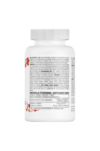 OstroVit Vitamin D3+K2 90 таблеток