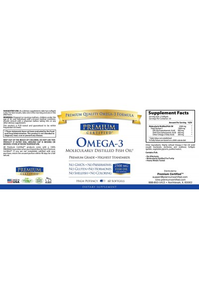 Omega-3 900EPA/600DHA from Premium Certified (60 caps) Omega-3 900EPA/600DHA from Premium Certified (60 caps)