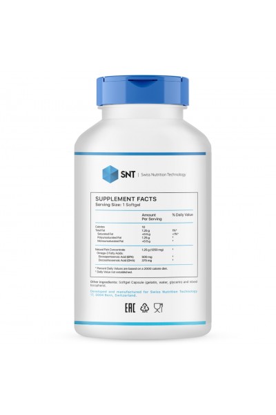 Ultra Omega-3 (500/375) SNT, 1250 мг (90 капсул)