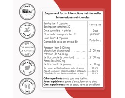 Potassium Bicarbonate from Super smart, 5400mg (120 caps)-foto3