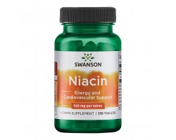 Swanson Niacin (Ниацин) , 100 мг, 250 капс