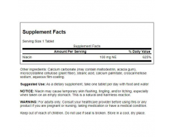 Swanson Niacin (Ниацин) , 100 мг, 250 капс-foto2