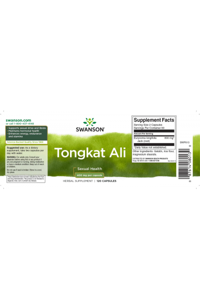 Swanson Passion tonkgat Ali (Тонкгат али), 400 мг, 120 капс