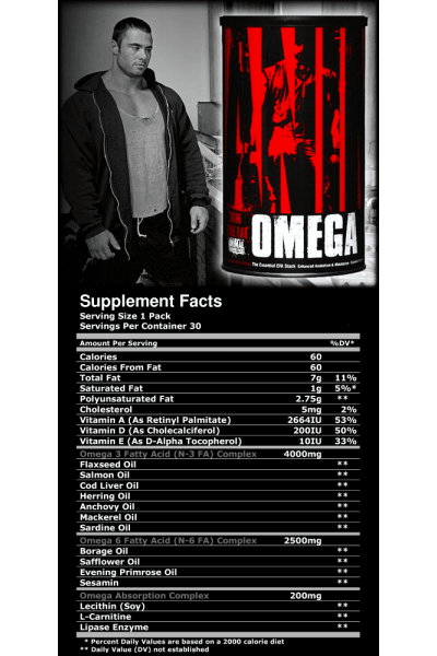 Universal Animal Omega 3 (Омега 3), 30 пак Universal Animal Omega 3 (Омега 3), 30 пак