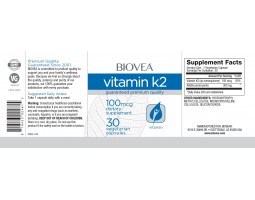 Biovea Vitamin K2 (Витамин К2), 100 мг, 30 вег. капс-foto2