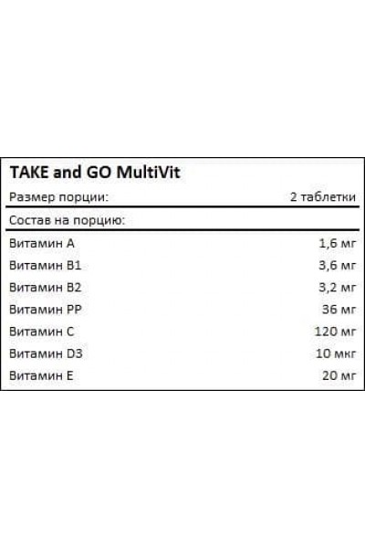 Мультивитамины TAKE and GO MultiVit (60 таб)