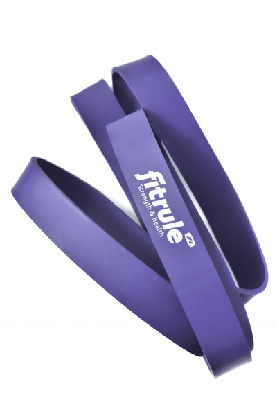 FitRule Резинка для фитнеса (эспандер), (1000см х 3,5см) Фиолетовая 30кг