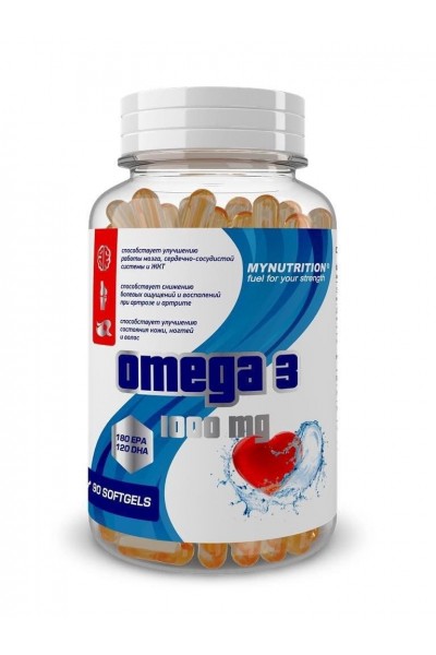 Омега-3 1000 мг Mynutrition Omega-3, 90 капс