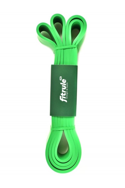 FitRule Резинка для фитнеса (эспандер) (1000см х 4,5см) Зеленая 40кг