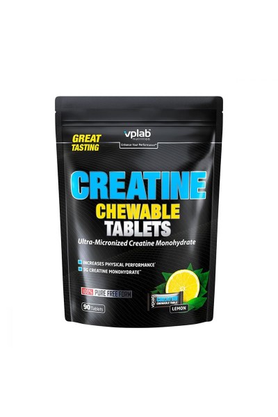 Креатин в жевательных таблетках VPLab Creatine Chewable (90 таб)