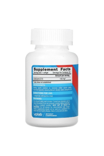 Коэнзим Q10 VPLab CoQ10 (60 мягких капсул)