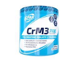 6PAK CrM3 (Три-креатин малат), Вишня-Лимон, 250 гр