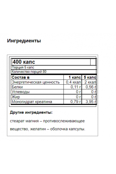 Trec Nutrition Creatine Micronized 200 mesh + Taurine (Креатин + Таурин), 400 грамм