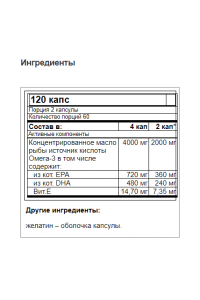 Trec Nutrition Super Omega-3 (Супер Омега 3)
