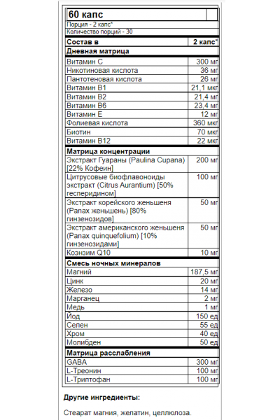 Trec Nutrition Multi Pack Sport Day/Night 60 капс.