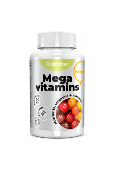 Quamtrax Mega Vitamins for Women (Женские мультивитамины), 60 таб Quamtrax Mega Vitamins for Women (Женские мультивитамины), 60 таб