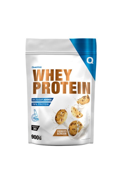 Quamtrax Whey protein (Сывороточный протеин), печенье, 900 гр 